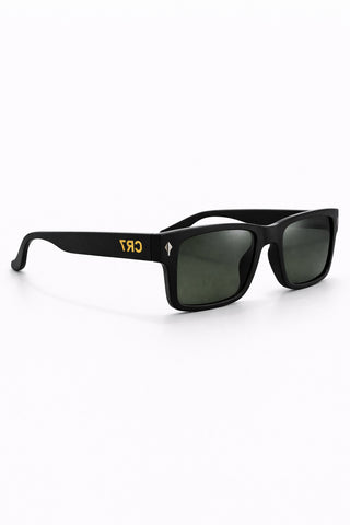 Sleek Rectangular CR7 Sport Shades – Matte Black