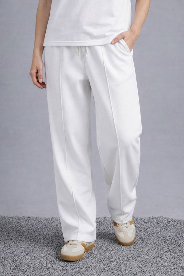 Premium White Relaxed Fit Trouser