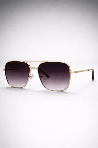 Matte Black with Gold Geometric Accents