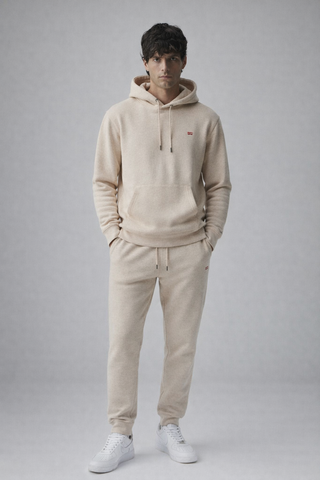 Beige Fleece Tracksuit