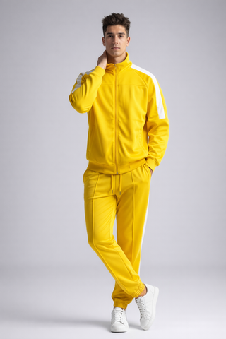 Yellow Track Jacket & Jogger Set