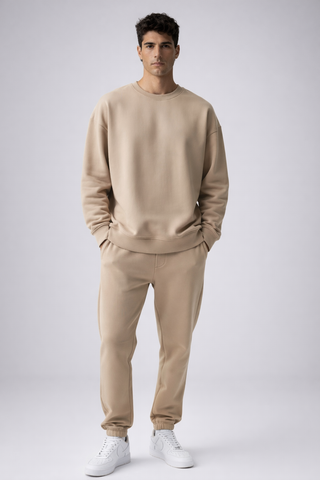 Classic Brown Fleece Tracksuit