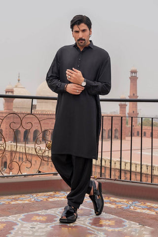 Classic Black Shalwar Kameez – Elegant, Comfortable, and Timeless - Ecowears.pk