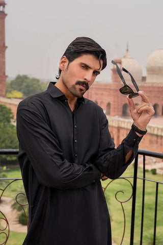 Classic Black Shalwar Kameez – Elegant, Comfortable, and Timeless - Ecowears.pk