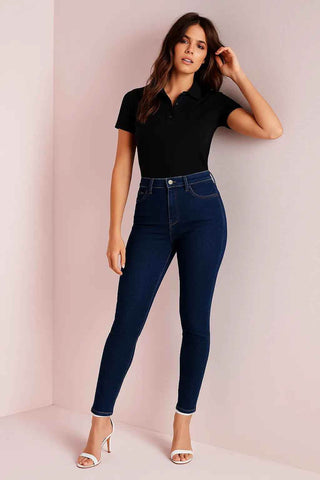 Classic Dark Blue Skinny Jeans for Timeless Style and Comfort - Ecowears.pk