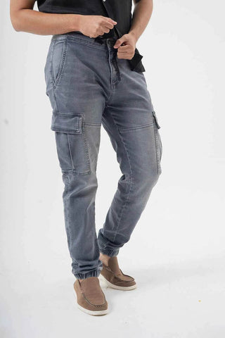 Comfortable Slim Fit Chinos in Sage Tealish Blue Pocket Style for Modern Style - Ecowears.pk