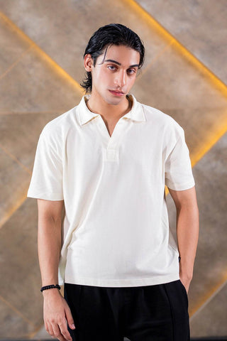 Cremino Light Cream Polo Shirt for Men – Premium Cotton Comfort - Ecowears.pk