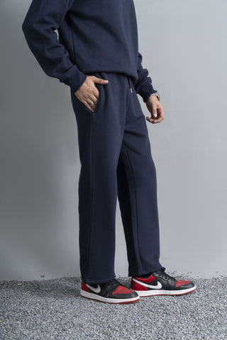 Navy Straight Fit Trouser