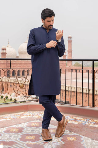 Deep Blue Kurta – A Smart and Traditional Outfit for a Refined Everyday and Festive Look - Ecowears.pk