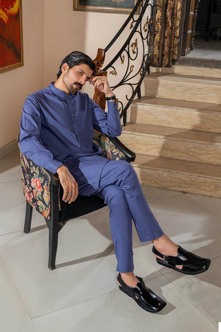 Elegant Blue Kurta – A Classic and Comfortable Outfit for a Smart Traditional Look - Ecowears.pk