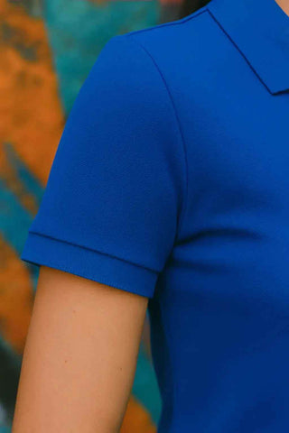 Emerald Blue Slim Polo for a Stylish Look - Ecowears.pk