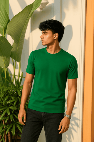 Emerald Green T-Shirt – Regular Fit - Ecowears.pk