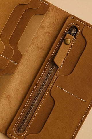 Golden Mustard Leather Passport Holder - Ecowears.pk