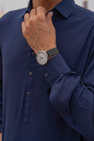 Graceful Navy Blue Shalwar Kameez – Traditional, Comfortable, and Perfect for Every Occasion - Ecowears.pk