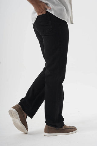 Midnight Black Straight-Leg Jeans – Effortlessly Cool - Ecowears.pk