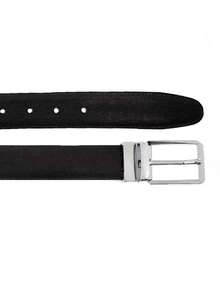 Leather Belt Black – Premium Dress Belt with Silver Buckle - Ecowears.pk