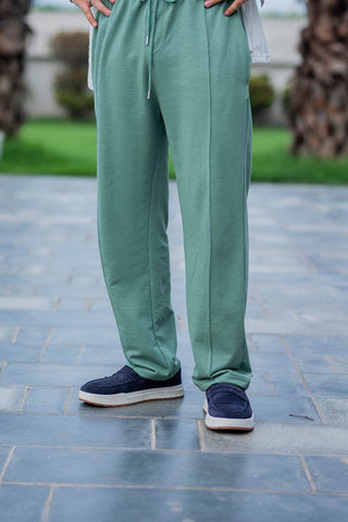 Luxury Embroidered Shirt and Green Trousers for Elegant Style - Ecowears.pk