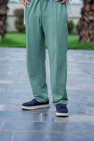 Luxury Embroidered Shirt and Green Trousers for Elegant Style - Ecowears.pk