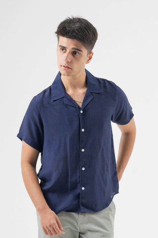Modern Navy Short Sleeve Shirt for Effortless Style - Ecowears.pk