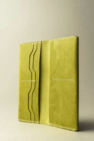 Olive Green Leather Wallet – Bold, Sleek & Functional - Ecowears.pk
