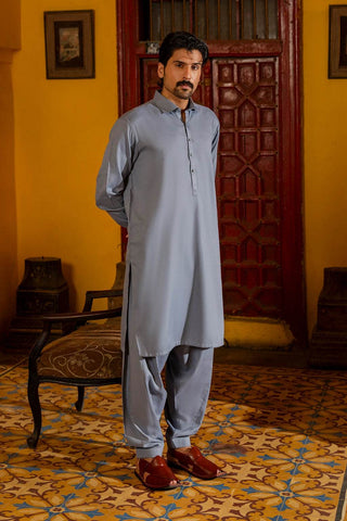Refined Grey Shalwar Kameez – A Smart and Comfortable Choice for Everyday and Formal Wear - Ecowears.pk