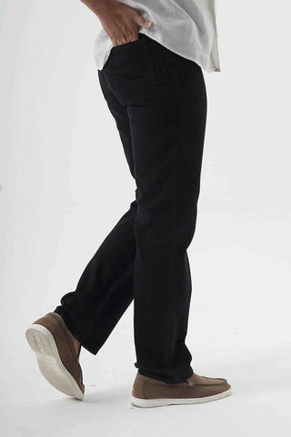 Sleek Black Slim-Fit Pants for Modern Casual Elegance - Ecowears.pk