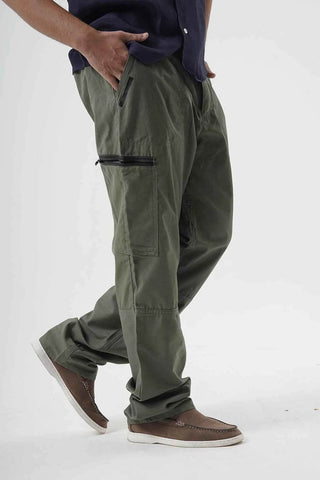 Sleek Olive Green Cargo Pants with Urban Edge Style Vibe - Ecowears.pk