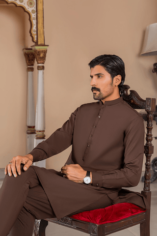 Stylish Brown Kurta – Comfortable, Traditional, and Perfect for Any Occasion - Ecowears.pk