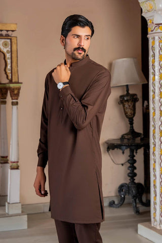 Stylish Brown Kurta – Comfortable, Traditional, and Perfect for Any Occasion - Ecowears.pk
