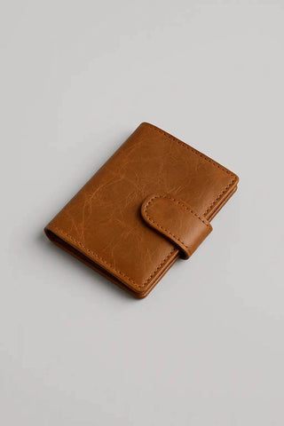 Tan Leather Cardholder – Compact, Secure & Everyday Chic - Ecowears.pk