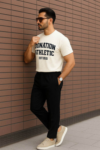 Varsity Legacy Tee Cream Edition – Classic Style for Everyday Wear - Ecowears.pk