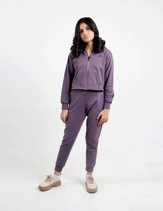 Kappa Purple Zip-Up Tracksuit Set