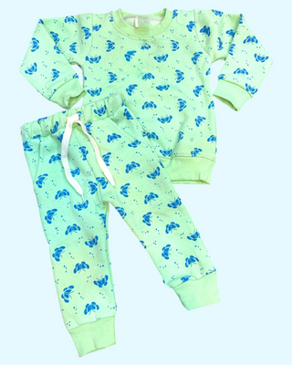 Girls Winter Track Suit Green