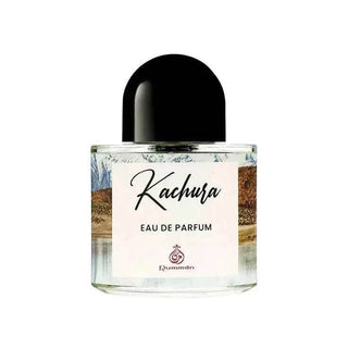 Kachura inspired perfume in an elegant bottle with a black cap, capturing nature's essence
